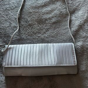 Elegant Silver Clutch Bag